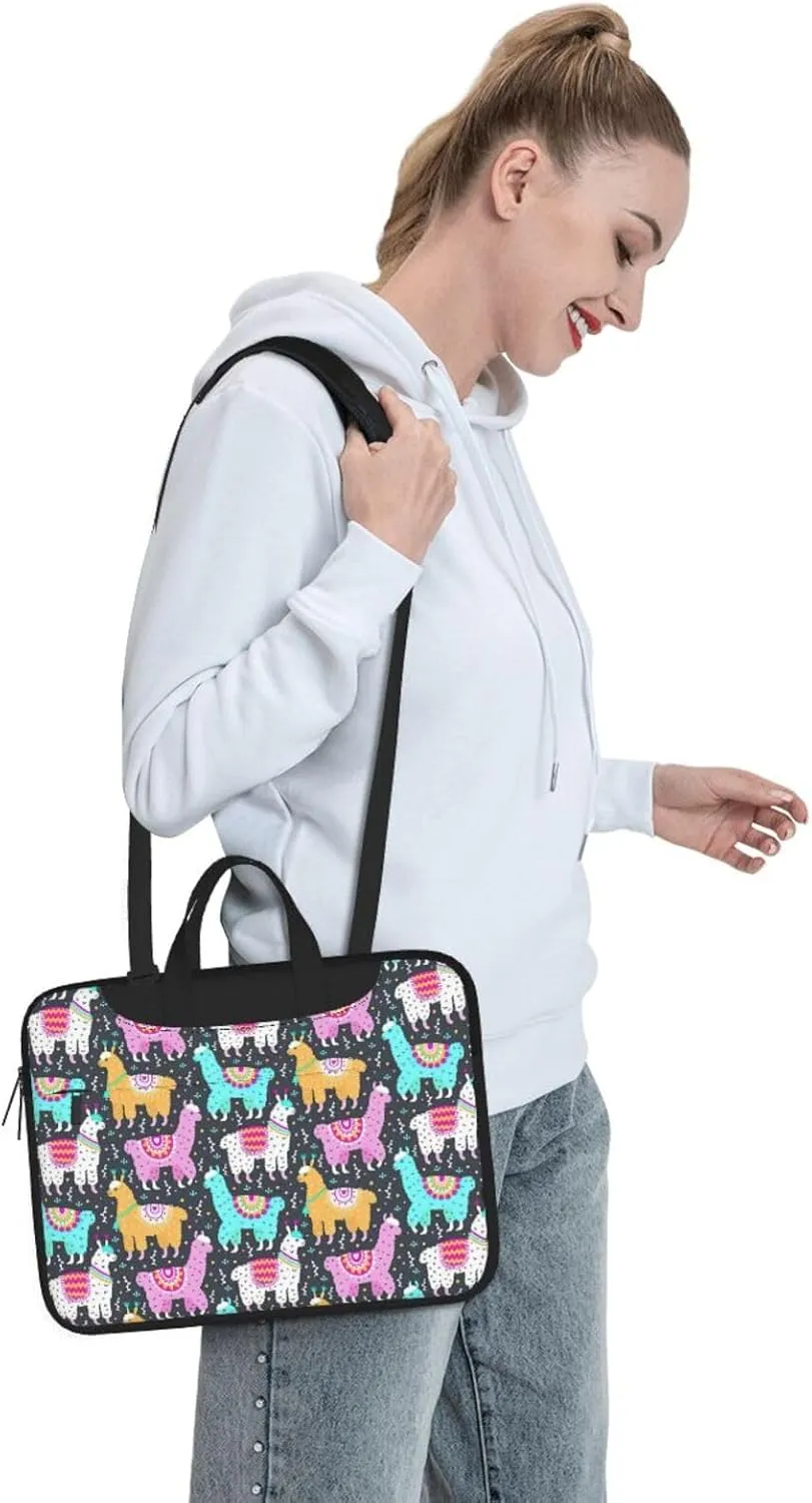 Indian Alpaca Print Work Casual Office Laptop Shoulder Messenger Bag 13 inch 14 inch 15.6 inch
