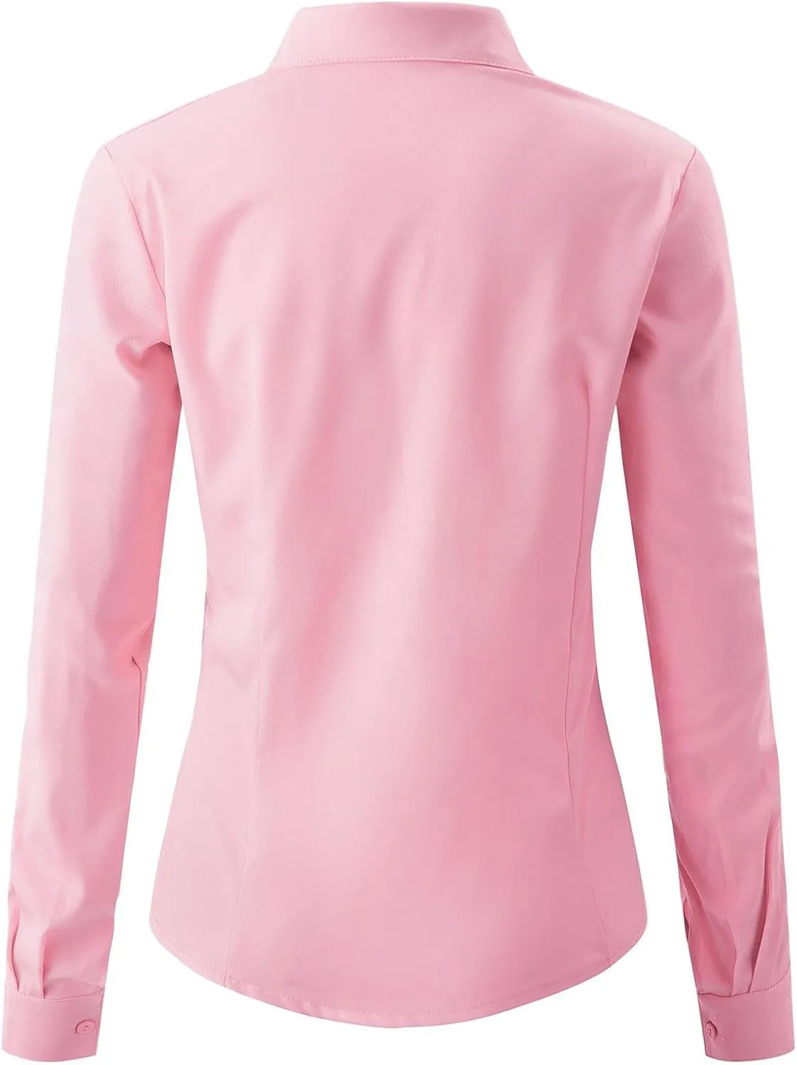 jonivey Womens Long Sleeve Button Down Stretch Dress Shirt Soft Wrinkle Free Work Casual Business Office Blouse