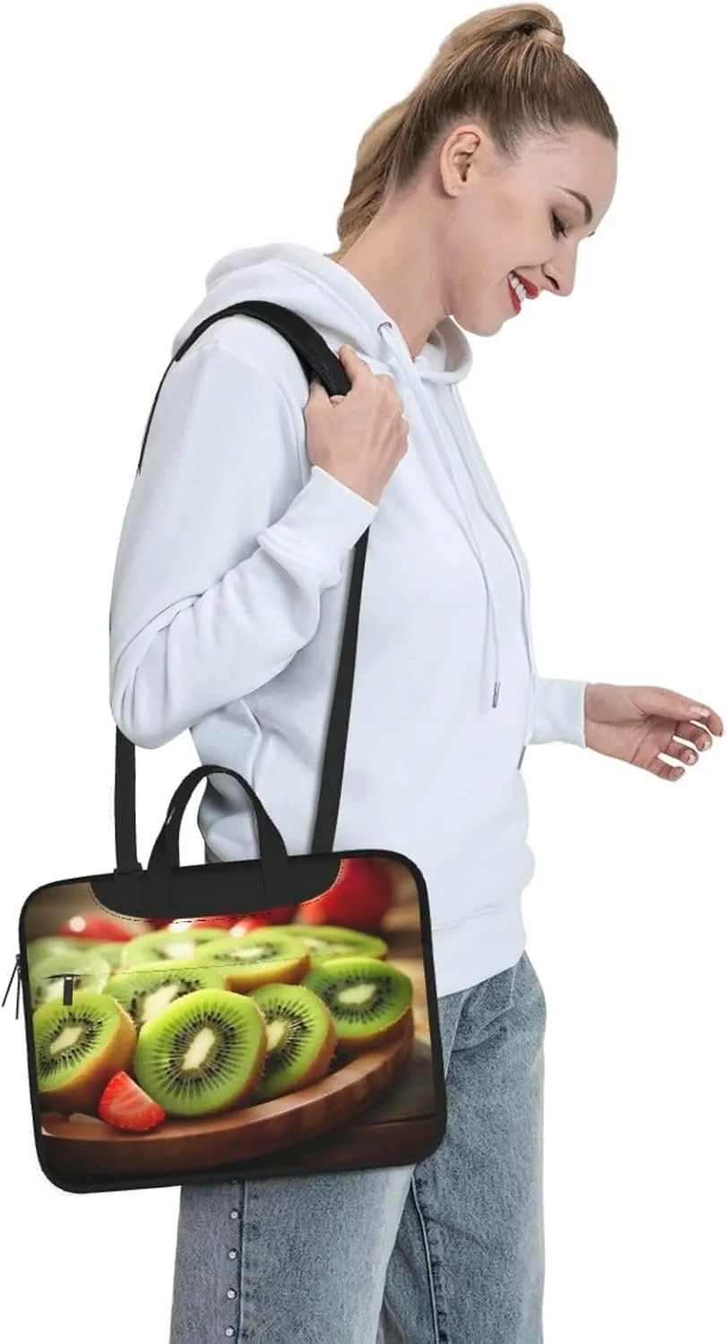 Kiwi Watermelon Print Work Casual Office Laptop Shoulder Messenger Bag 13 inch 14 inch 15.6 inch