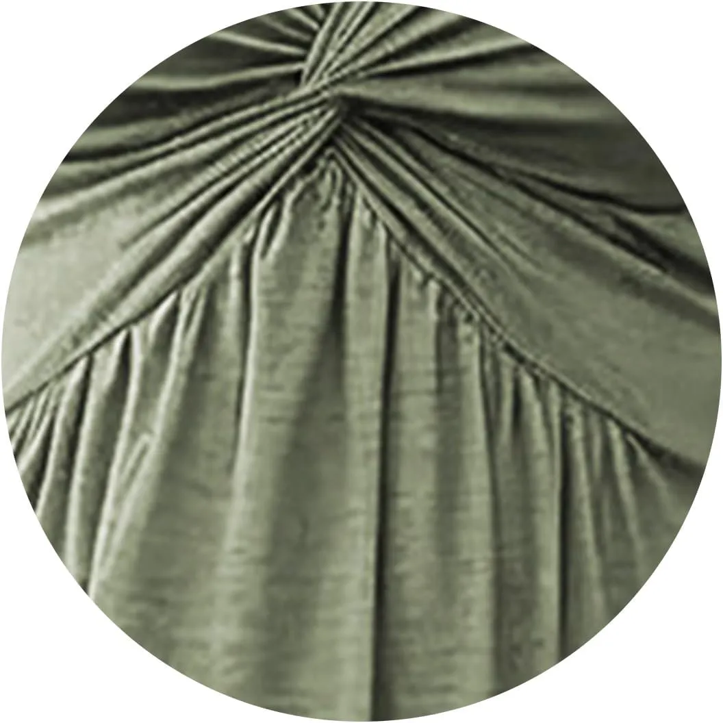 Knotted Front Dresses for Women Sleeveless Tank Dress A Line V Neck Dresses Ruffle Summer Elegant Tunic Midi Sundress
