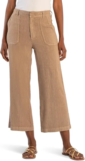 KUT from the Kloth Women's Topaz Wide Leg Pant with Porkchop Pockets