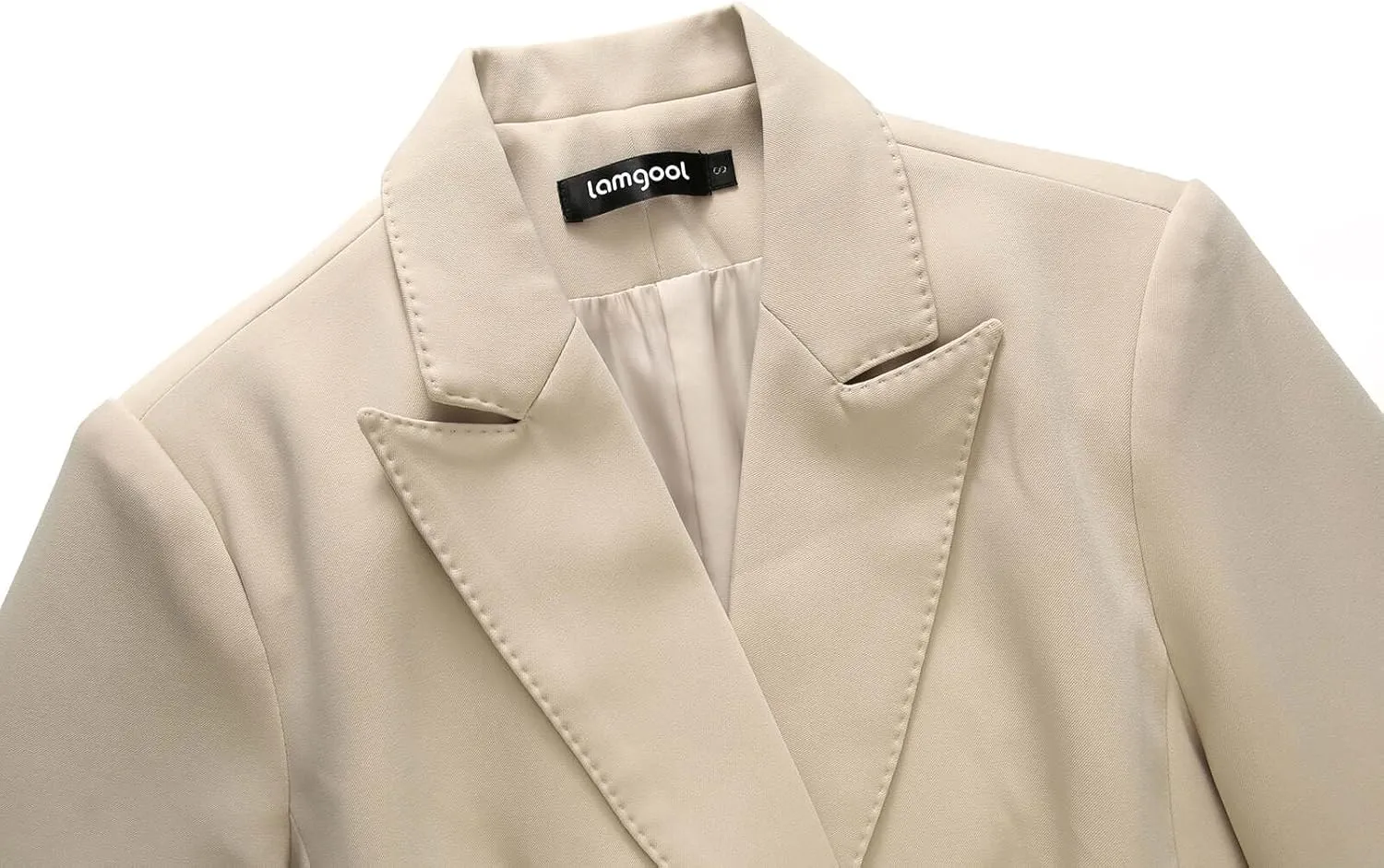 Lamgool Women Pants Suit Double Breasted 2 Piece Blazer Set Work Casual Jacket Outfits for Business