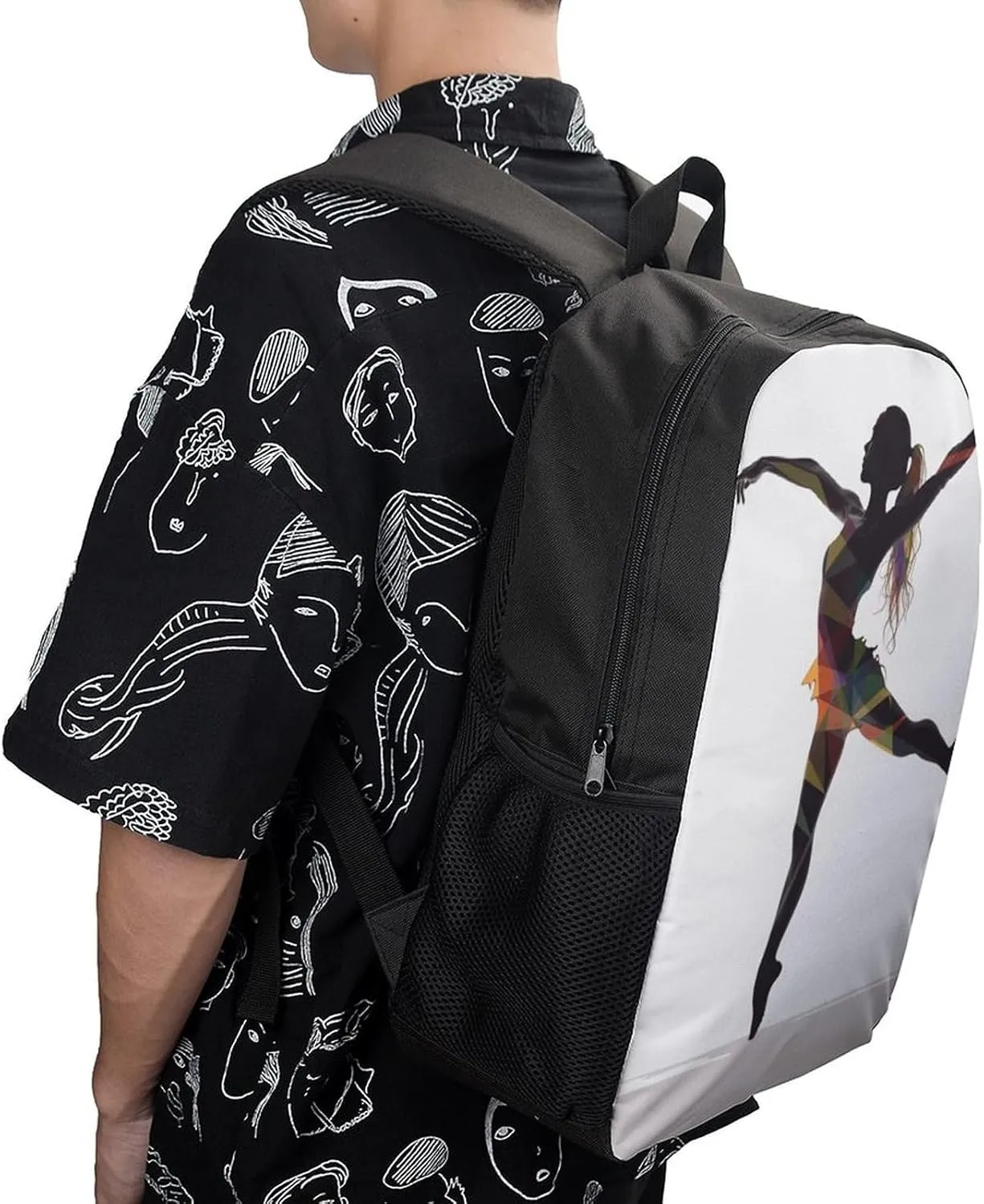 Laptop Backpack for Men 17 Inch A Dancer Work Casual Backpack Lightweight Travel Shoulder Bag