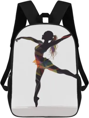 Laptop Backpack for Men 17 Inch A Dancer Work Casual Backpack Lightweight Travel Shoulder Bag