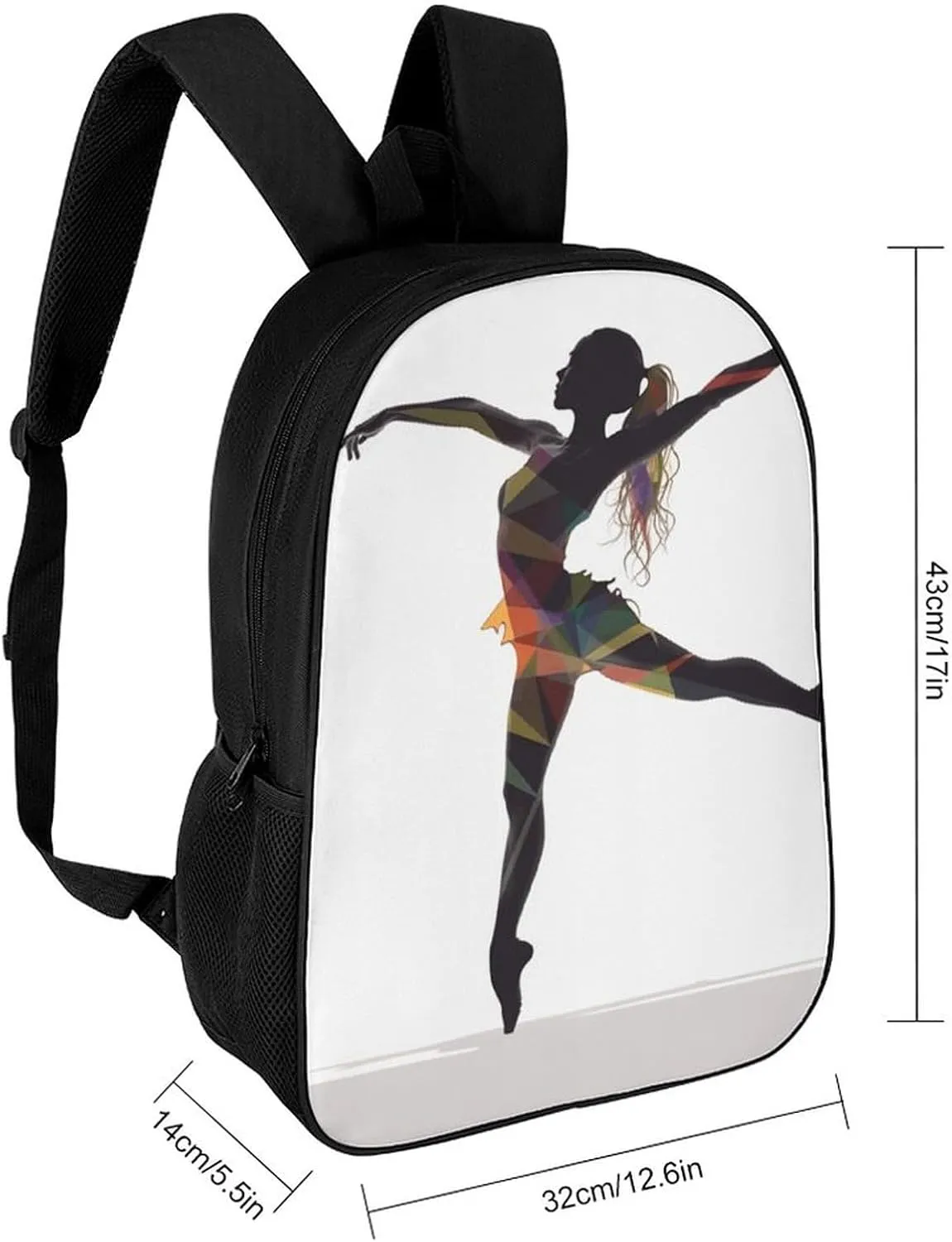 Laptop Backpack for Men 17 Inch A Dancer Work Casual Backpack Lightweight Travel Shoulder Bag