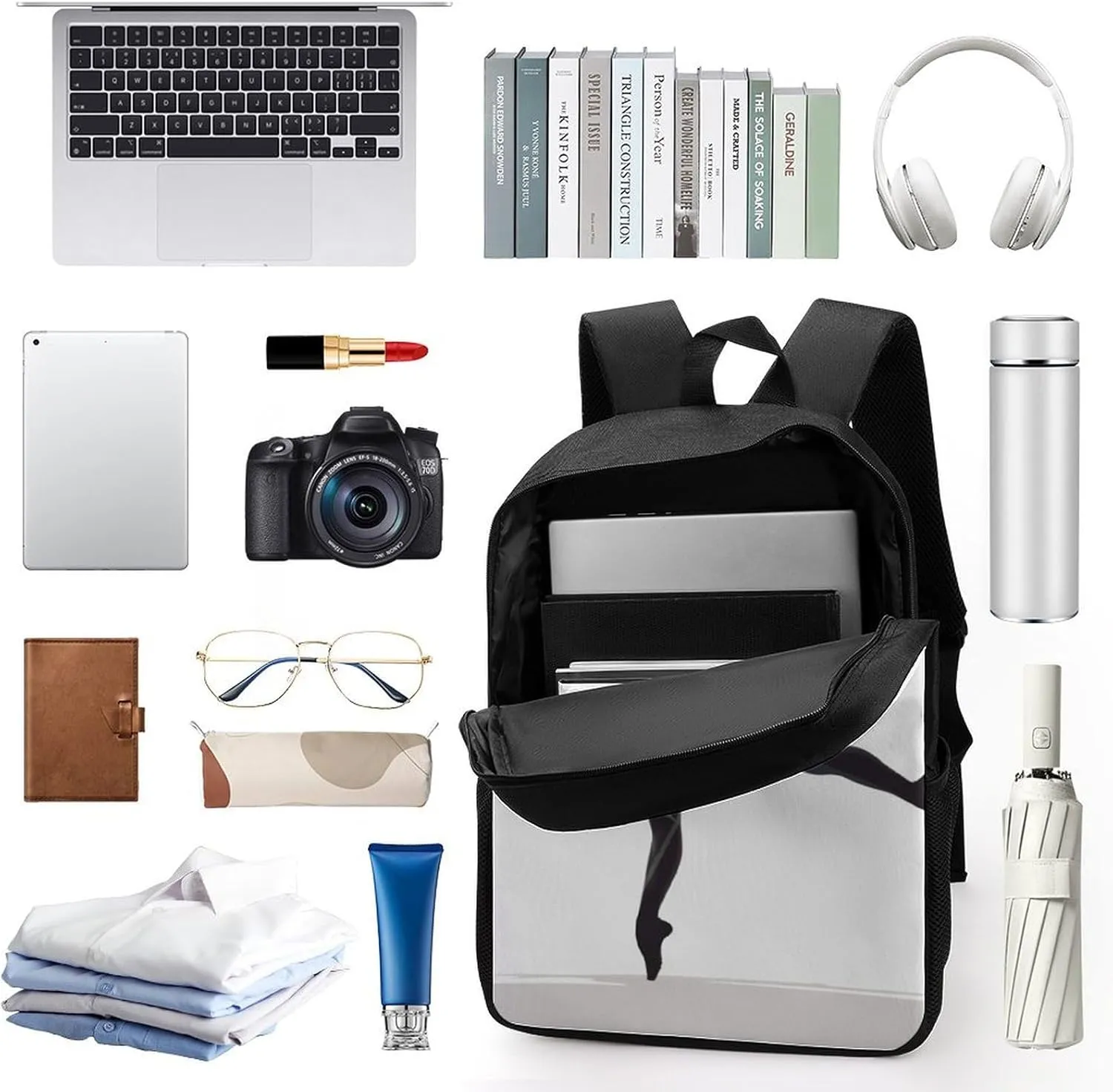 Laptop Backpack for Men 17 Inch A Dancer Work Casual Backpack Lightweight Travel Shoulder Bag