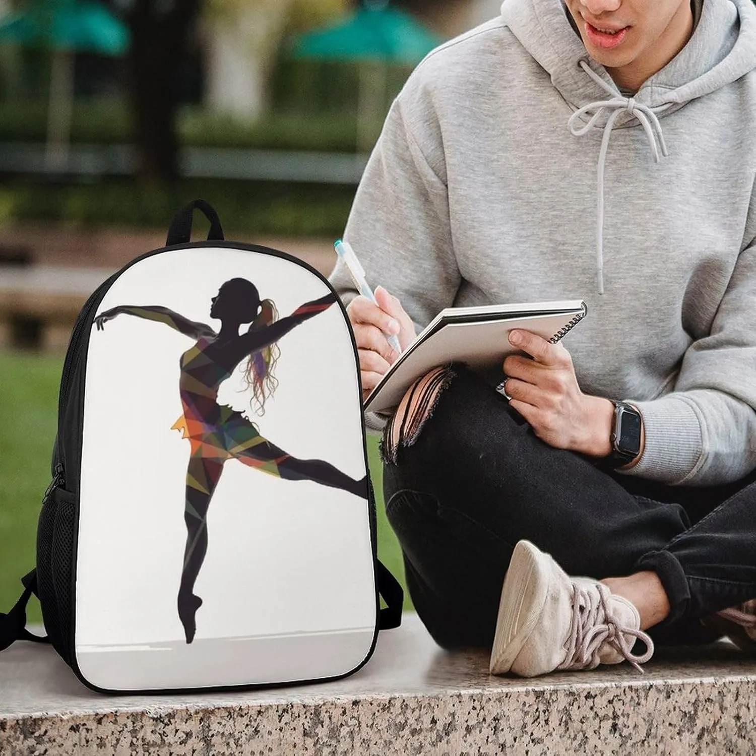 Laptop Backpack for Men 17 Inch A Dancer Work Casual Backpack Lightweight Travel Shoulder Bag