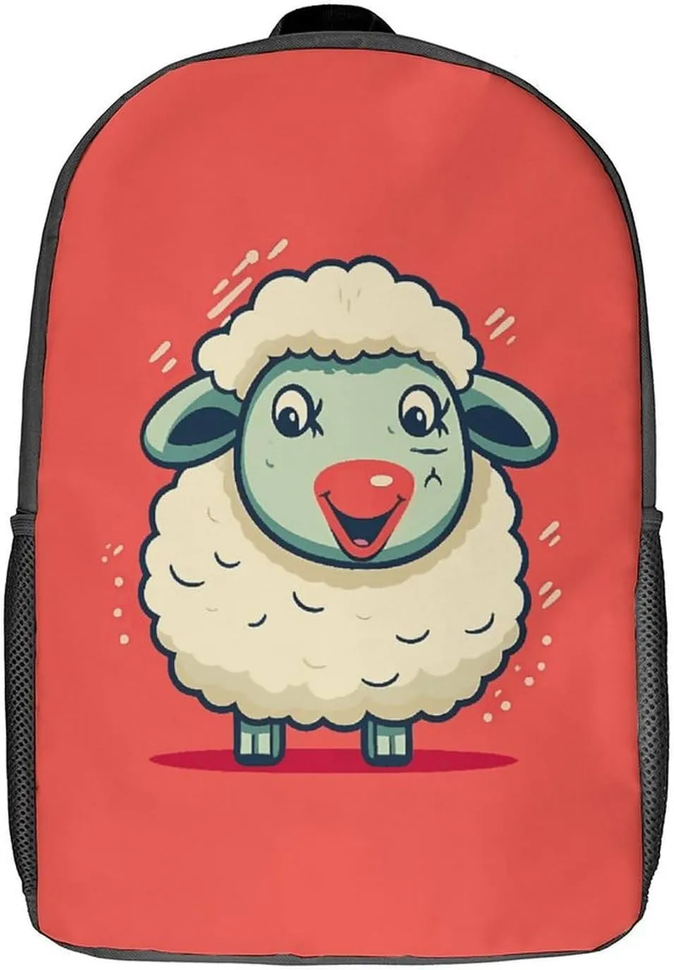 Laptop Backpack for Men 17 Inch Adorable Sheep Work Casual Backpack Lightweight Travel Shoulder Bag