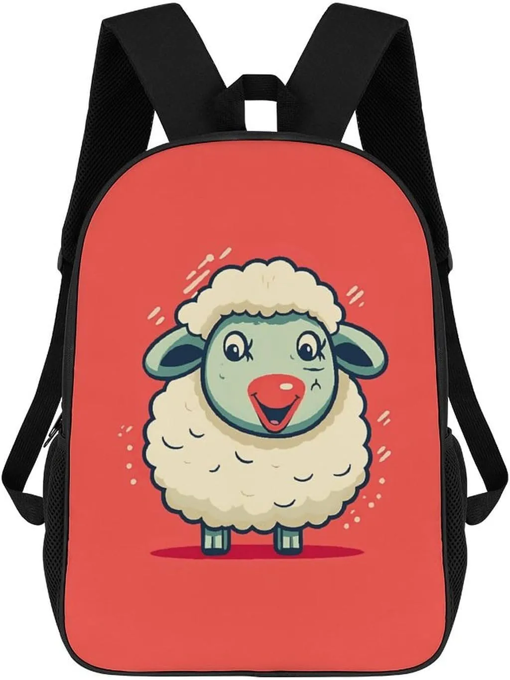 Laptop Backpack for Men 17 Inch Adorable Sheep Work Casual Backpack Lightweight Travel Shoulder Bag