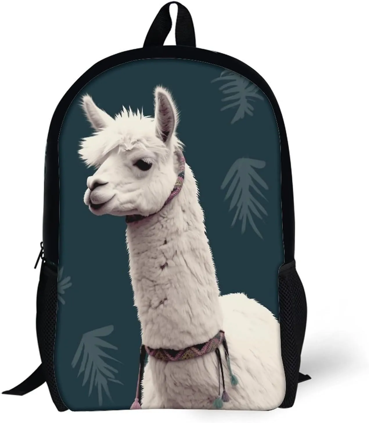 Laptop Backpack for Men 17 Inch Alpaca Llama Work Casual Backpack Lightweight Travel Shoulder Bag