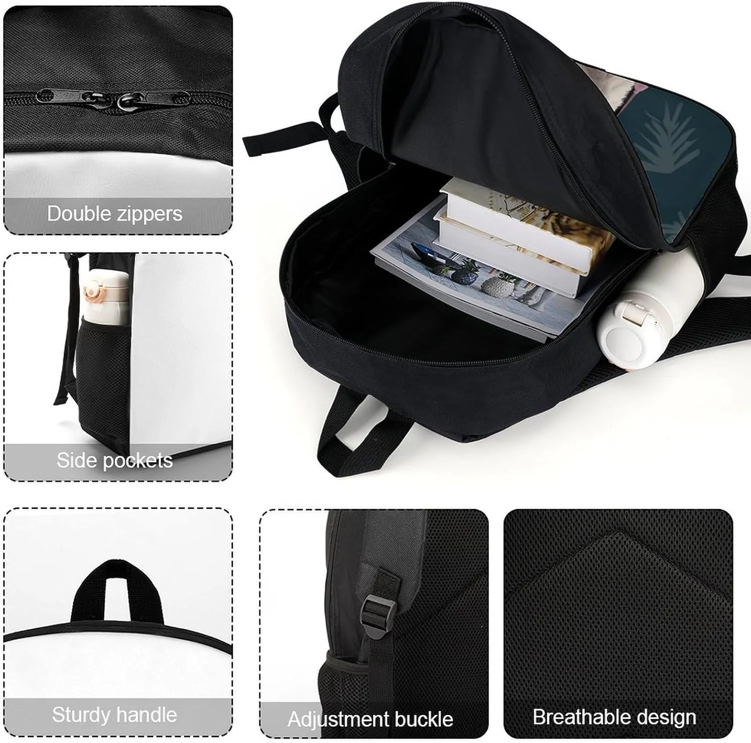 Laptop Backpack for Men 17 Inch Alpaca Llama Work Casual Backpack Lightweight Travel Shoulder Bag