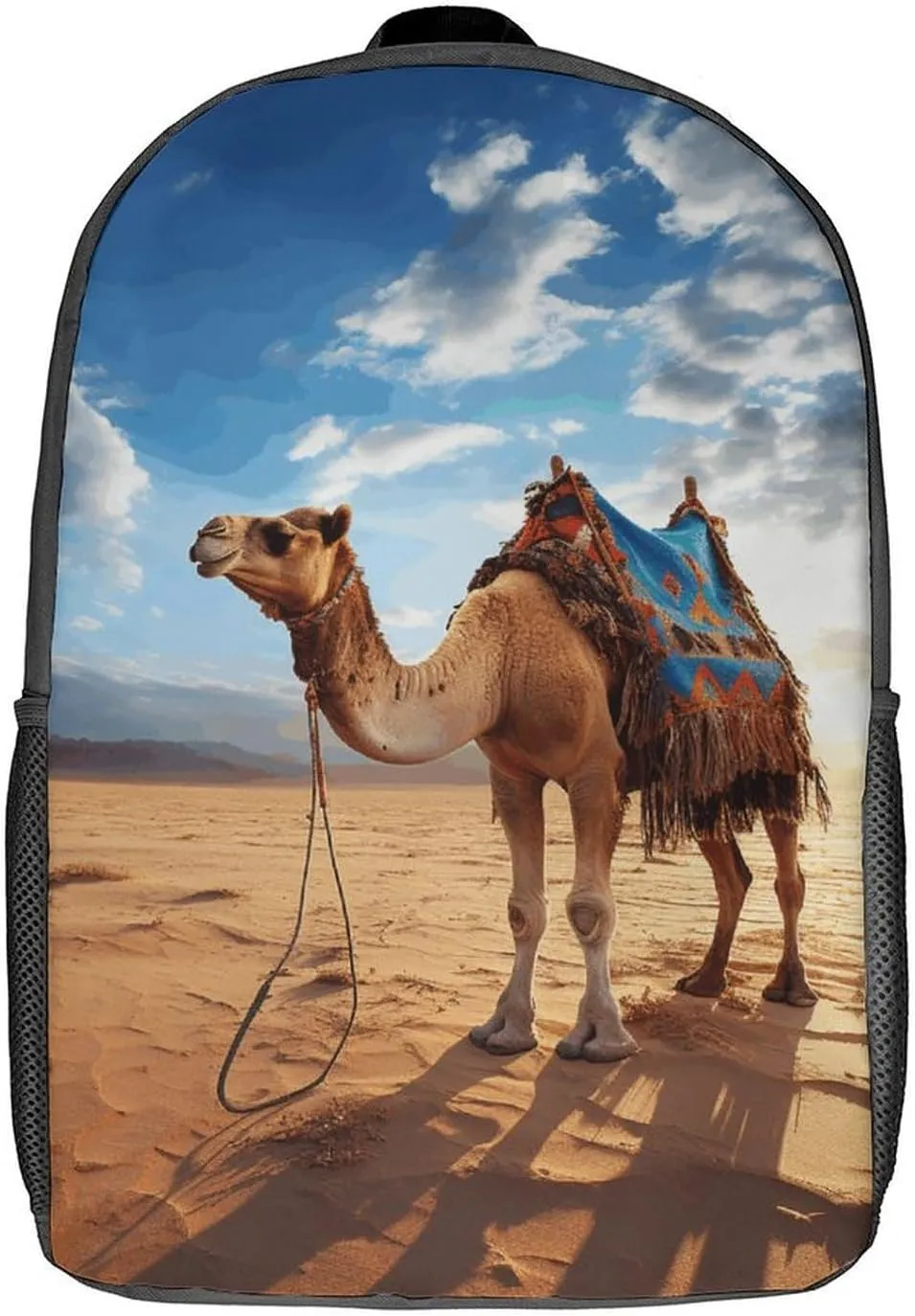 Laptop Backpack for Men 17 Inch Camel Sky Work Casual Backpack Lightweight Travel Shoulder Bag