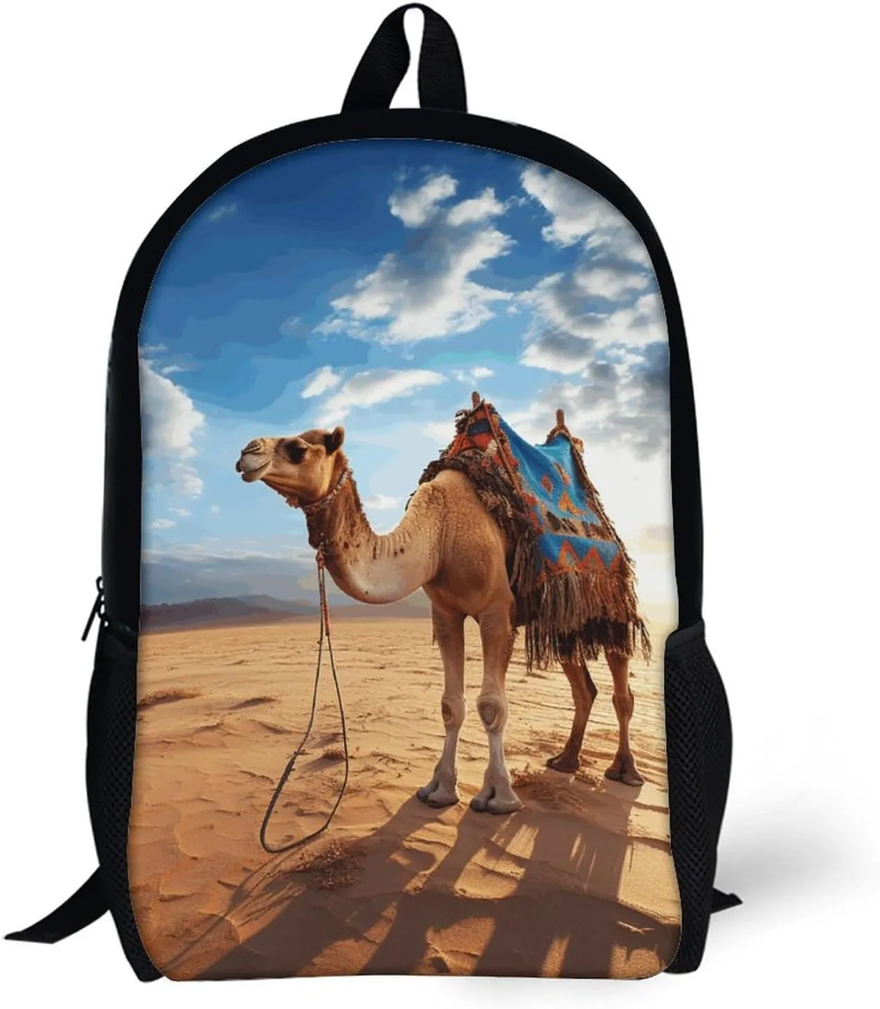 Laptop Backpack for Men 17 Inch Camel Sky Work Casual Backpack Lightweight Travel Shoulder Bag