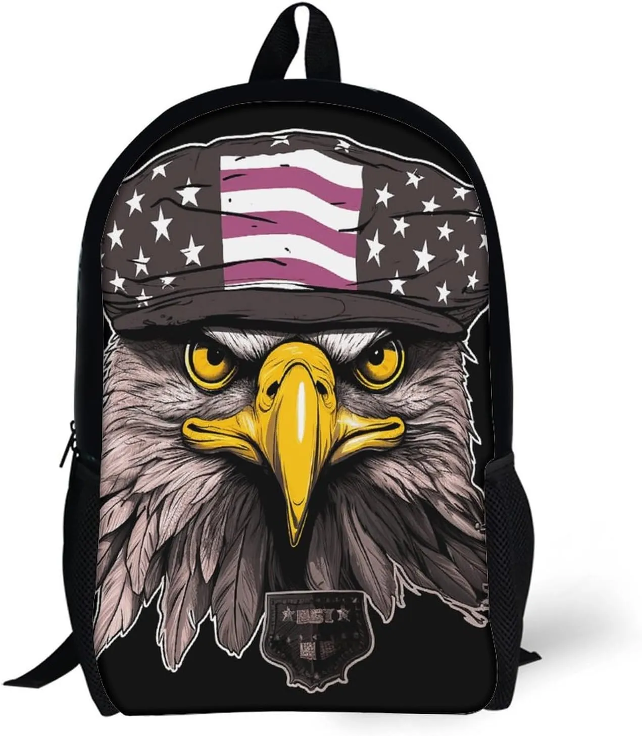 Laptop Backpack for Men 17 Inch Cool Eagle Work Casual Backpack Lightweight Travel Shoulder Bag