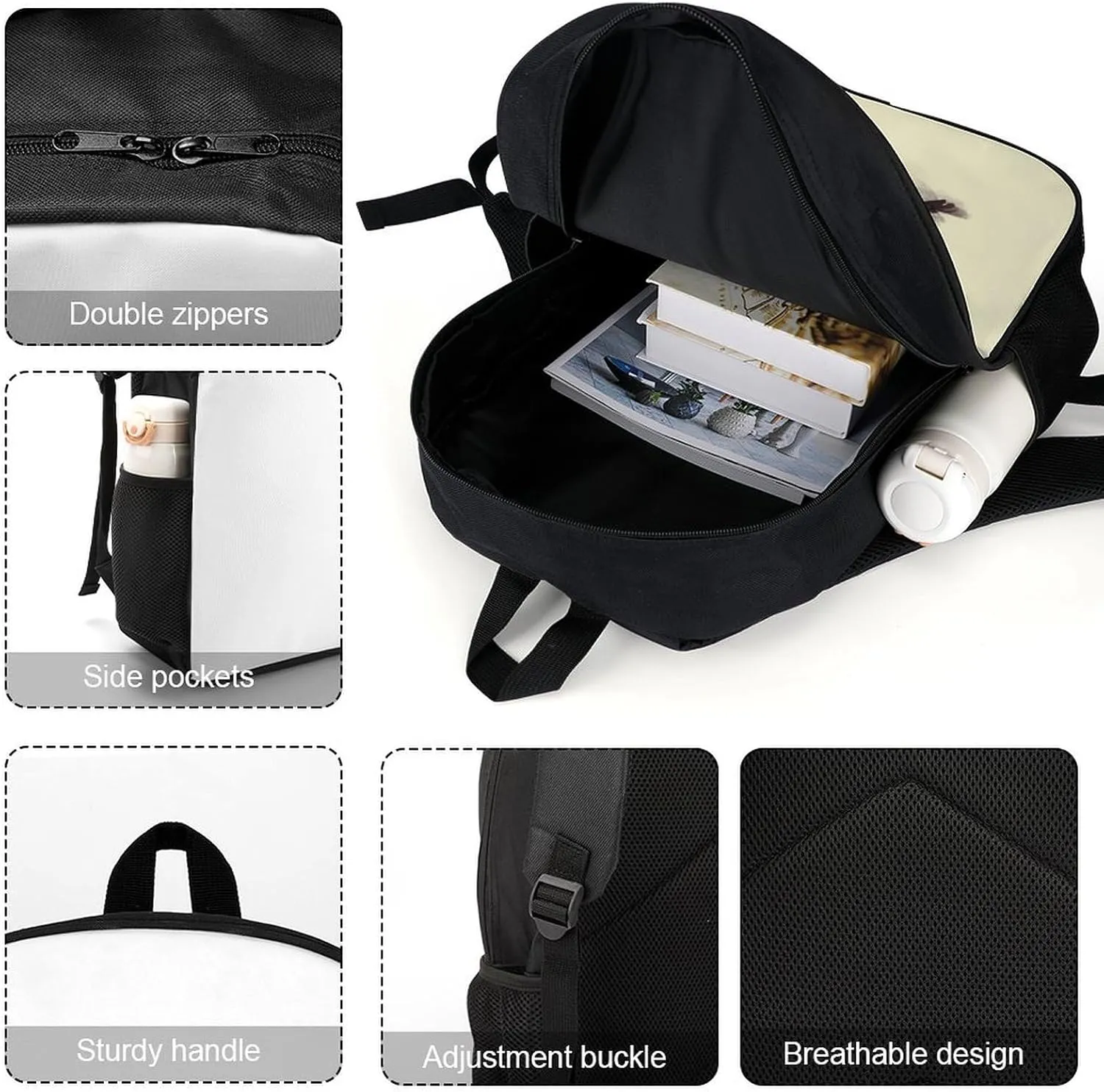 Laptop Backpack for Men 17 Inch Cute Animal Work Casual Backpack Lightweight Travel Shoulder Bag
