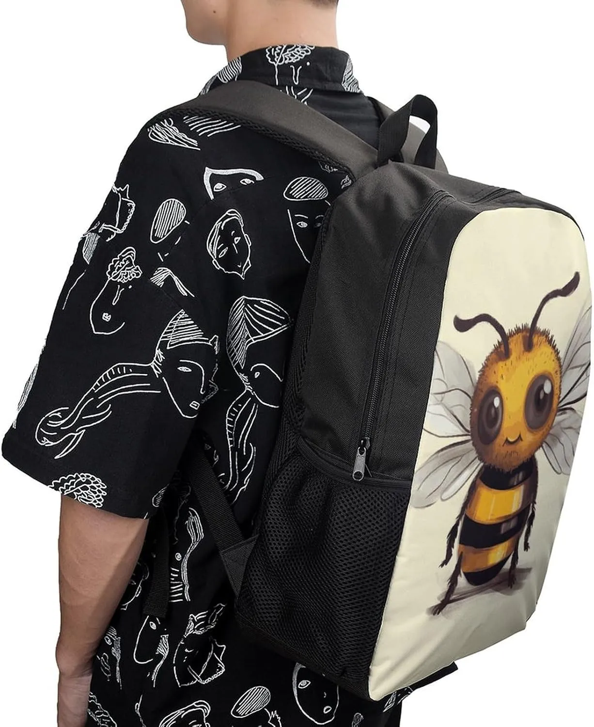 Laptop Backpack for Men 17 Inch Cute Animal Work Casual Backpack Lightweight Travel Shoulder Bag