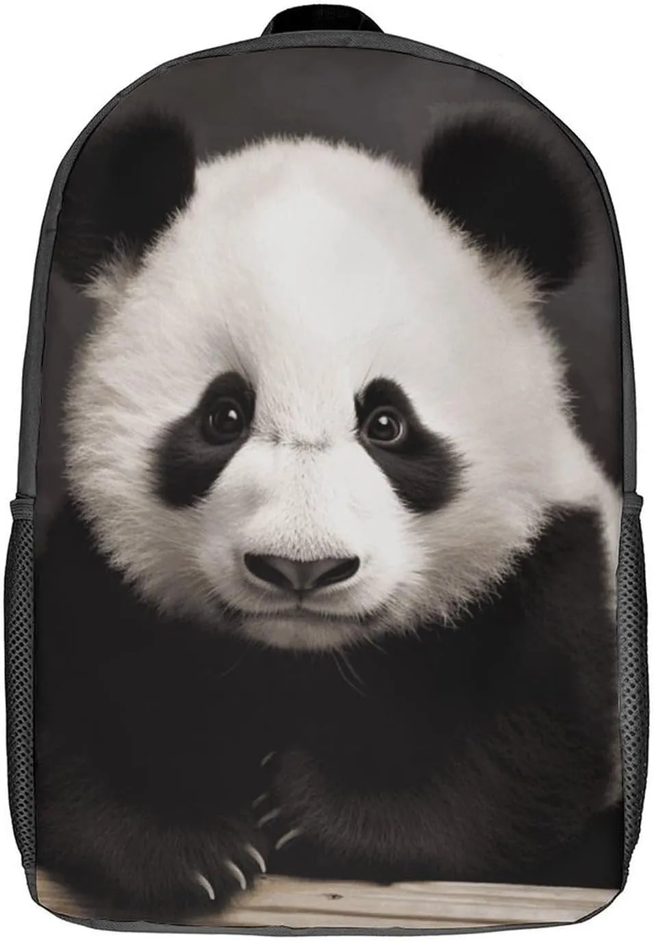 Laptop Backpack for Men 17 Inch Cute Black And White Panda Work Casual Backpack Lightweight Travel Shoulder Bag