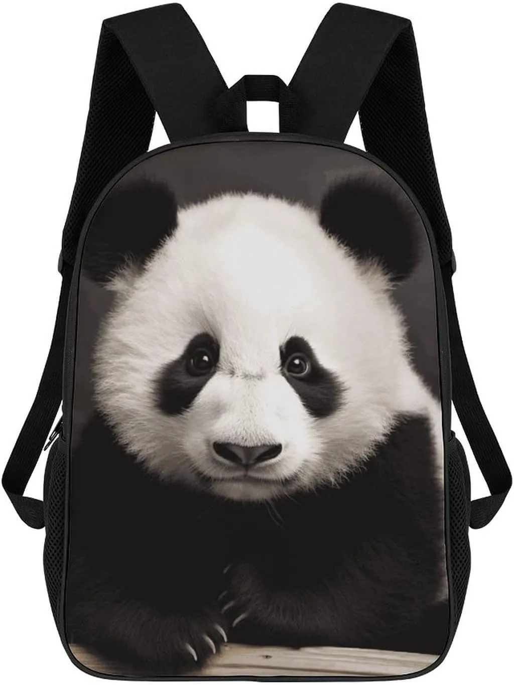 Laptop Backpack for Men 17 Inch Cute Black And White Panda Work Casual Backpack Lightweight Travel Shoulder Bag