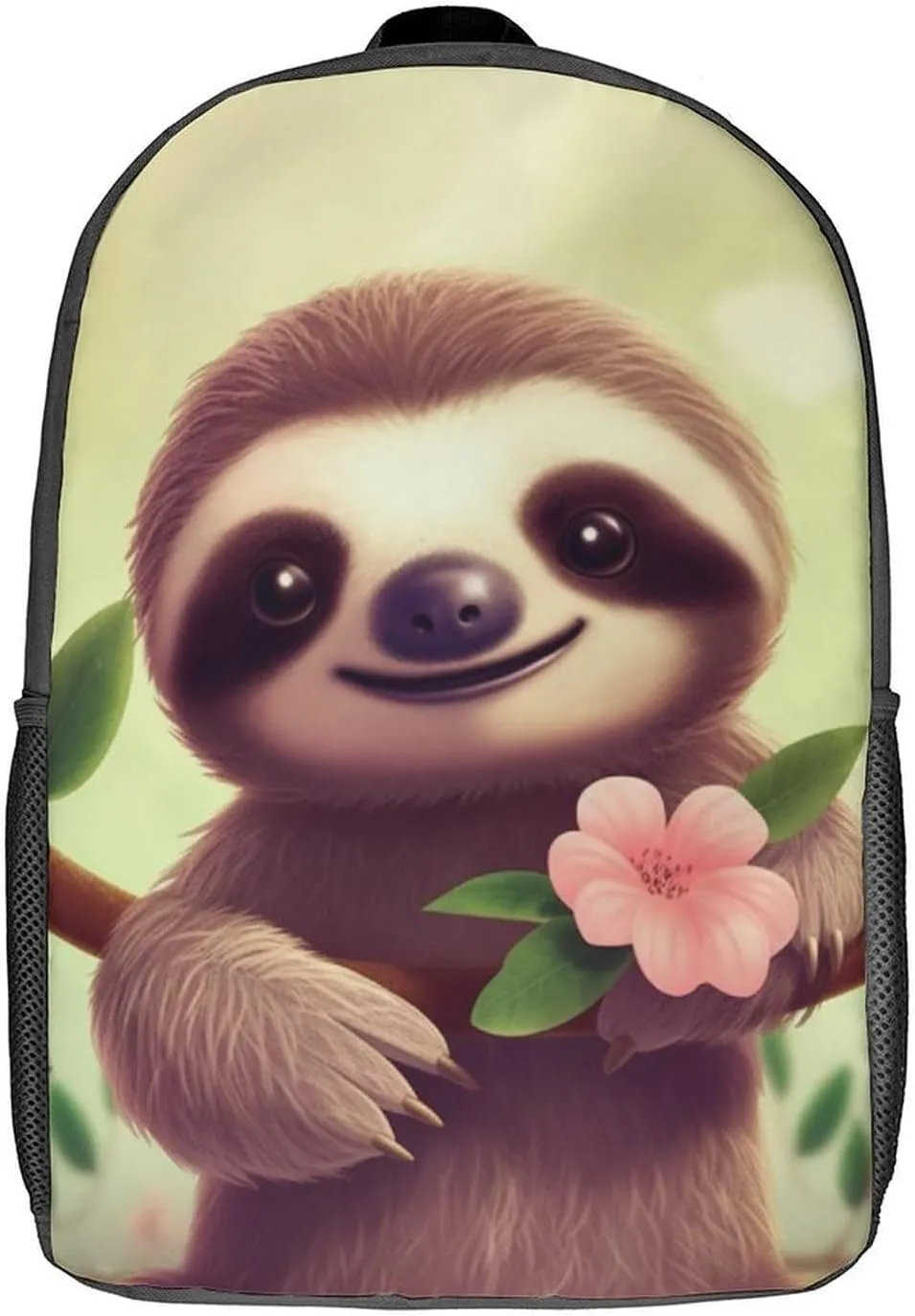 Laptop Backpack for Men 17 Inch Cute Sloth Work Casual Backpack Lightweight Travel Shoulder Bag