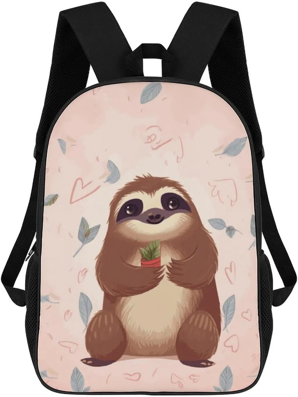Laptop Backpack for Men 17 Inch Cute Sloth Work Casual Backpack Lightweight Travel Shoulder Bag