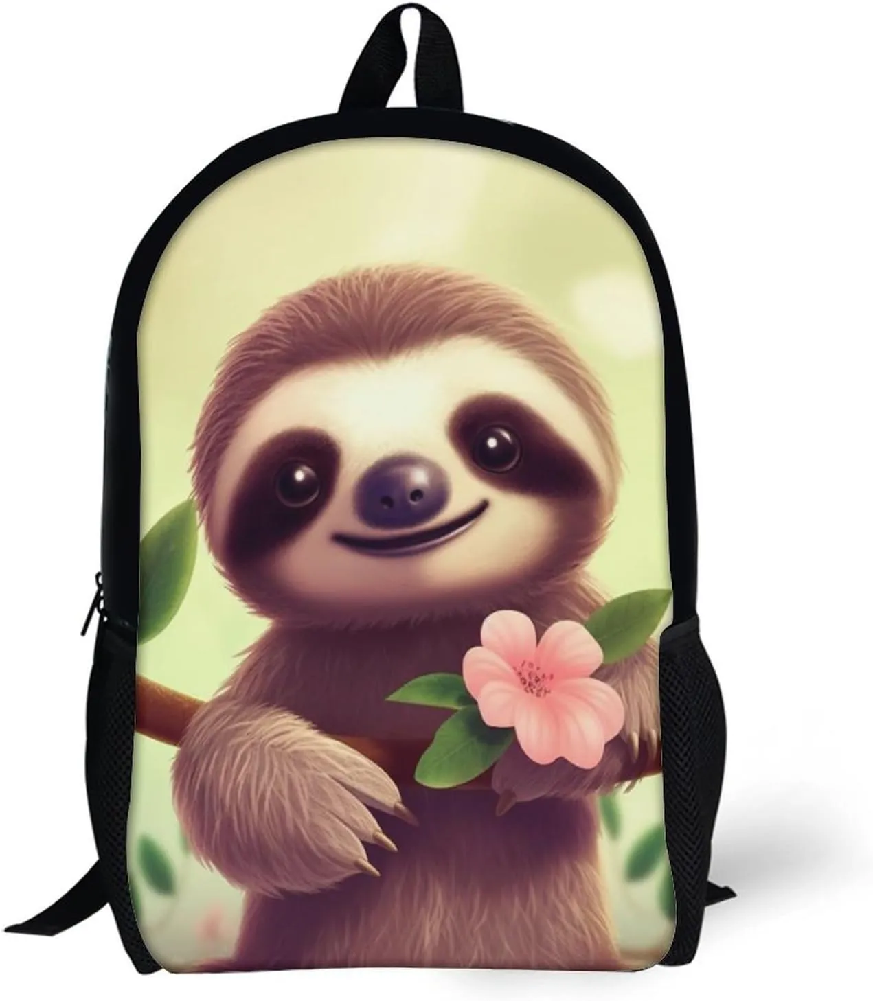 Laptop Backpack for Men 17 Inch Cute Sloth Work Casual Backpack Lightweight Travel Shoulder Bag