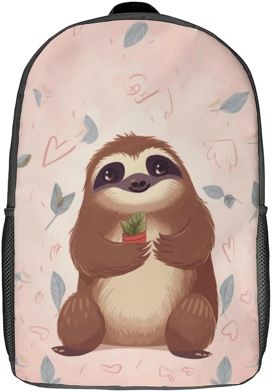 Laptop Backpack for Men 17 Inch Cute Sloth Work Casual Backpack Lightweight Travel Shoulder Bag