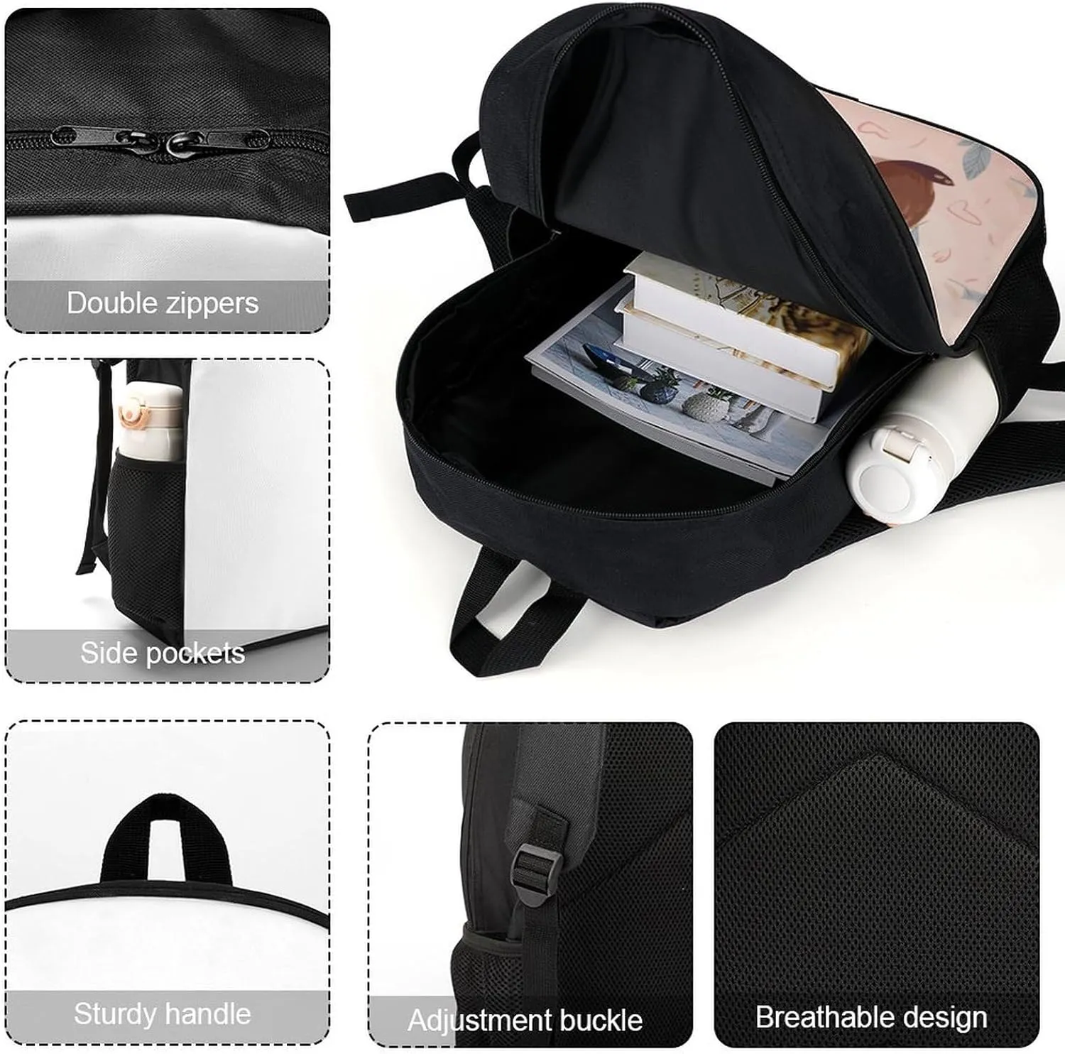 Laptop Backpack for Men 17 Inch Cute Sloth Work Casual Backpack Lightweight Travel Shoulder Bag