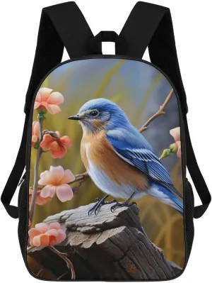 Laptop Backpack for Men 17 Inch Eastern Bluebird Work Casual Backpack Lightweight Travel Shoulder Bag