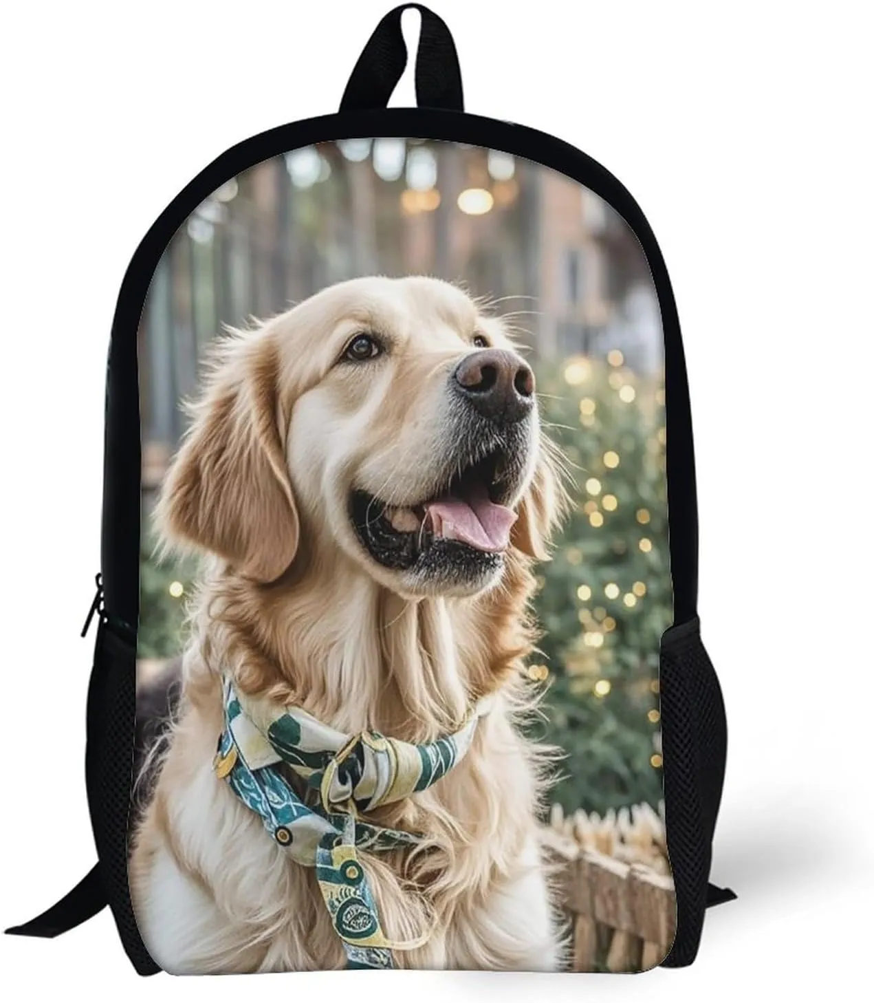 Laptop Backpack for Men 17 Inch Golden Retriever Dog Work Casual Backpack Lightweight Travel Shoulder Bag