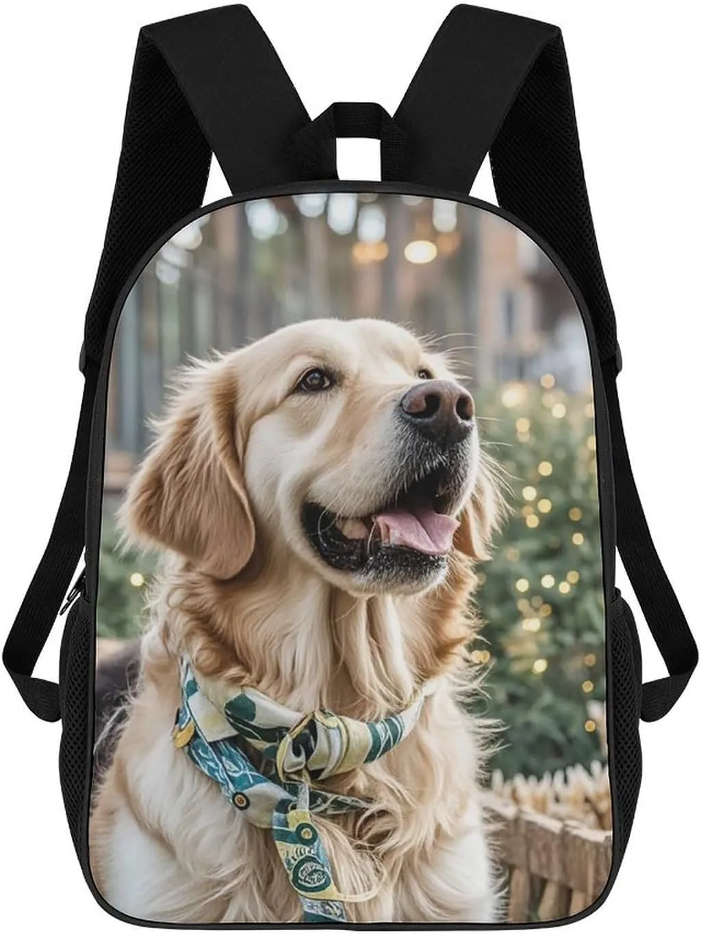 Laptop Backpack for Men 17 Inch Golden Retriever Dog Work Casual Backpack Lightweight Travel Shoulder Bag