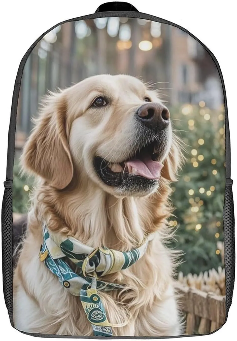 Laptop Backpack for Men 17 Inch Golden Retriever Dog Work Casual Backpack Lightweight Travel Shoulder Bag