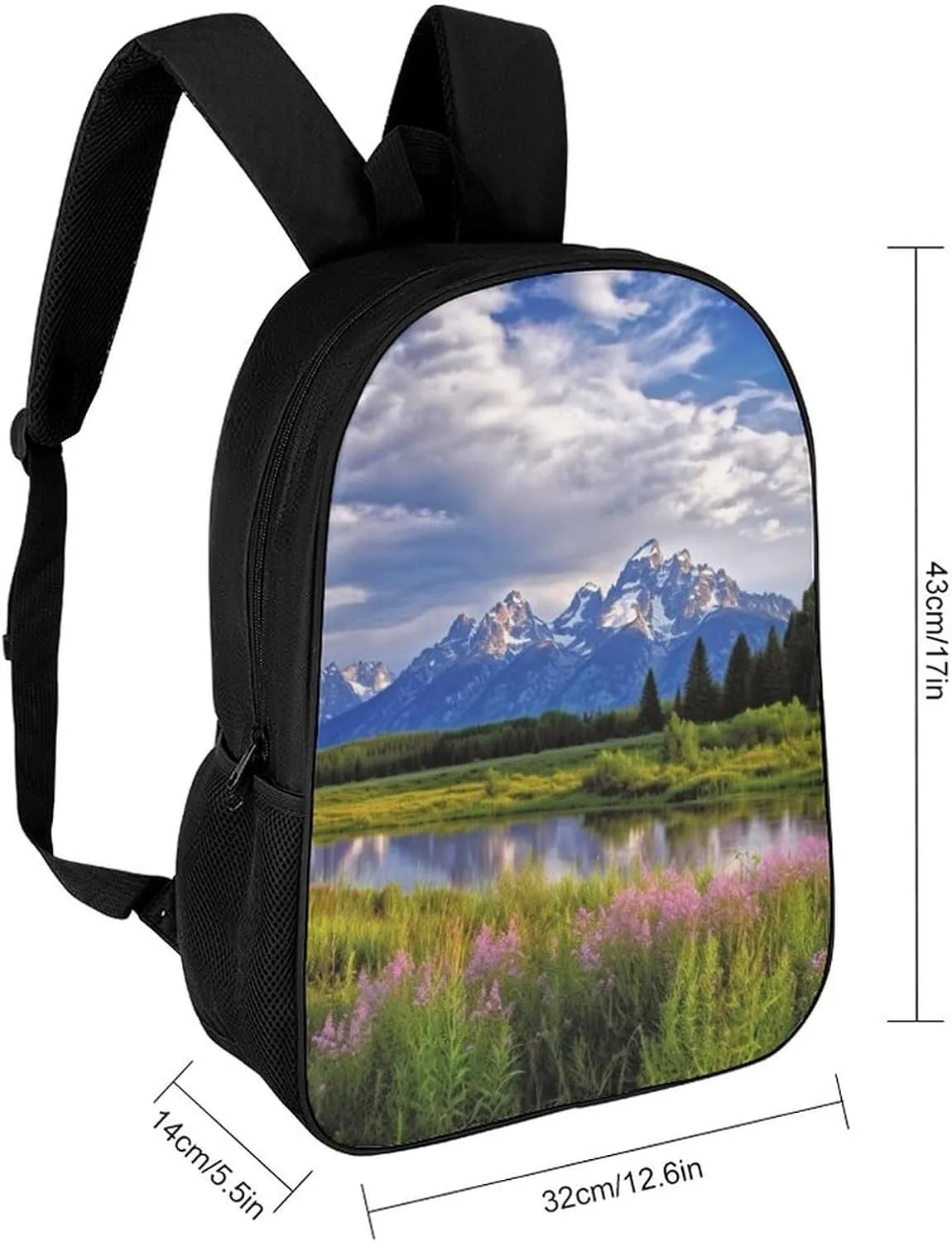 Laptop Backpack for Men 17 Inch Grand Teton National Park Work Casual Backpack Lightweight Travel Shoulder Bag