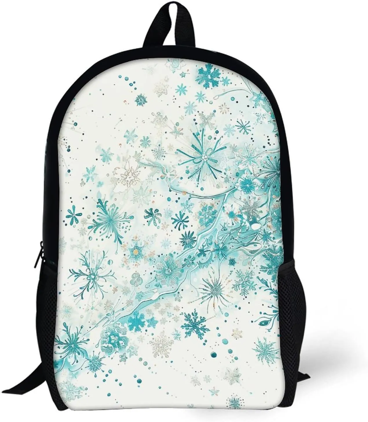 Laptop Backpack for Men 17 Inch Snowflakes And Glitter Work Casual Backpack Lightweight Travel Shoulder Bag