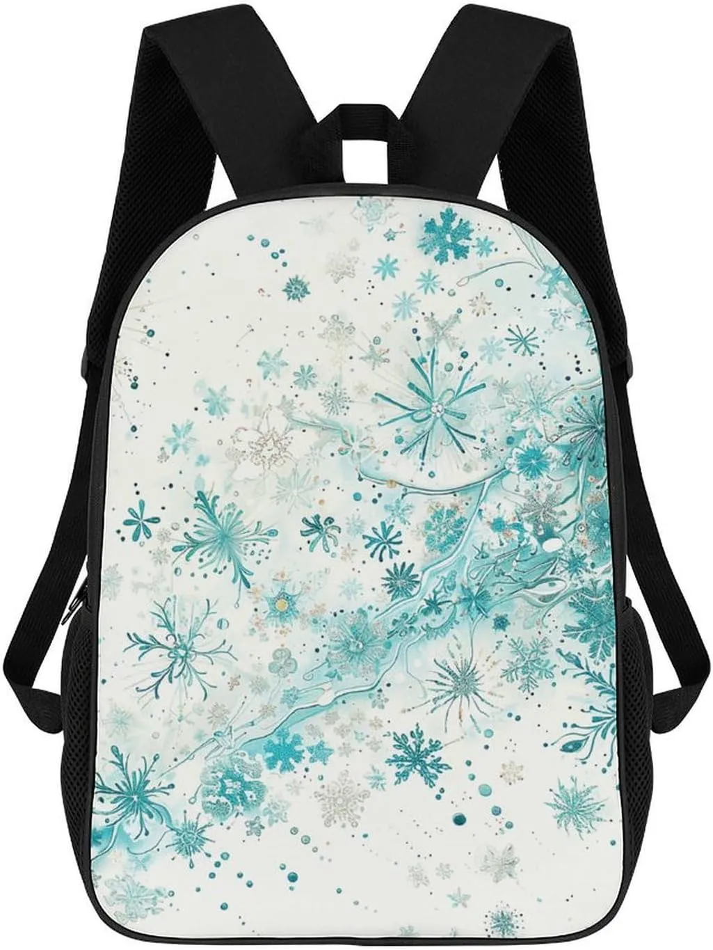 Laptop Backpack for Men 17 Inch Snowflakes And Glitter Work Casual Backpack Lightweight Travel Shoulder Bag