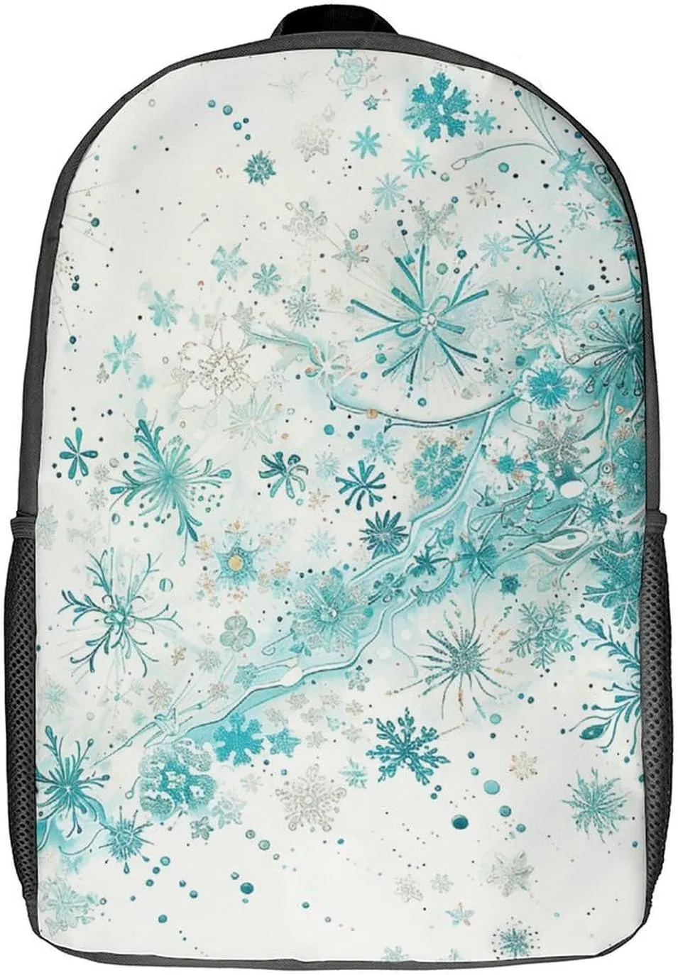 Laptop Backpack for Men 17 Inch Snowflakes And Glitter Work Casual Backpack Lightweight Travel Shoulder Bag