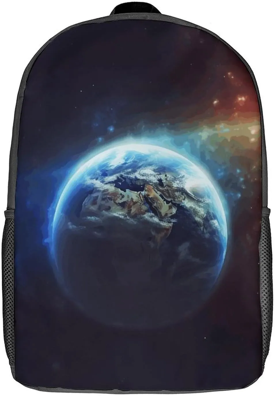 Laptop Backpack for Men 17 Inch Space Planet Earth Work Casual Backpack Lightweight Travel Shoulder Bag