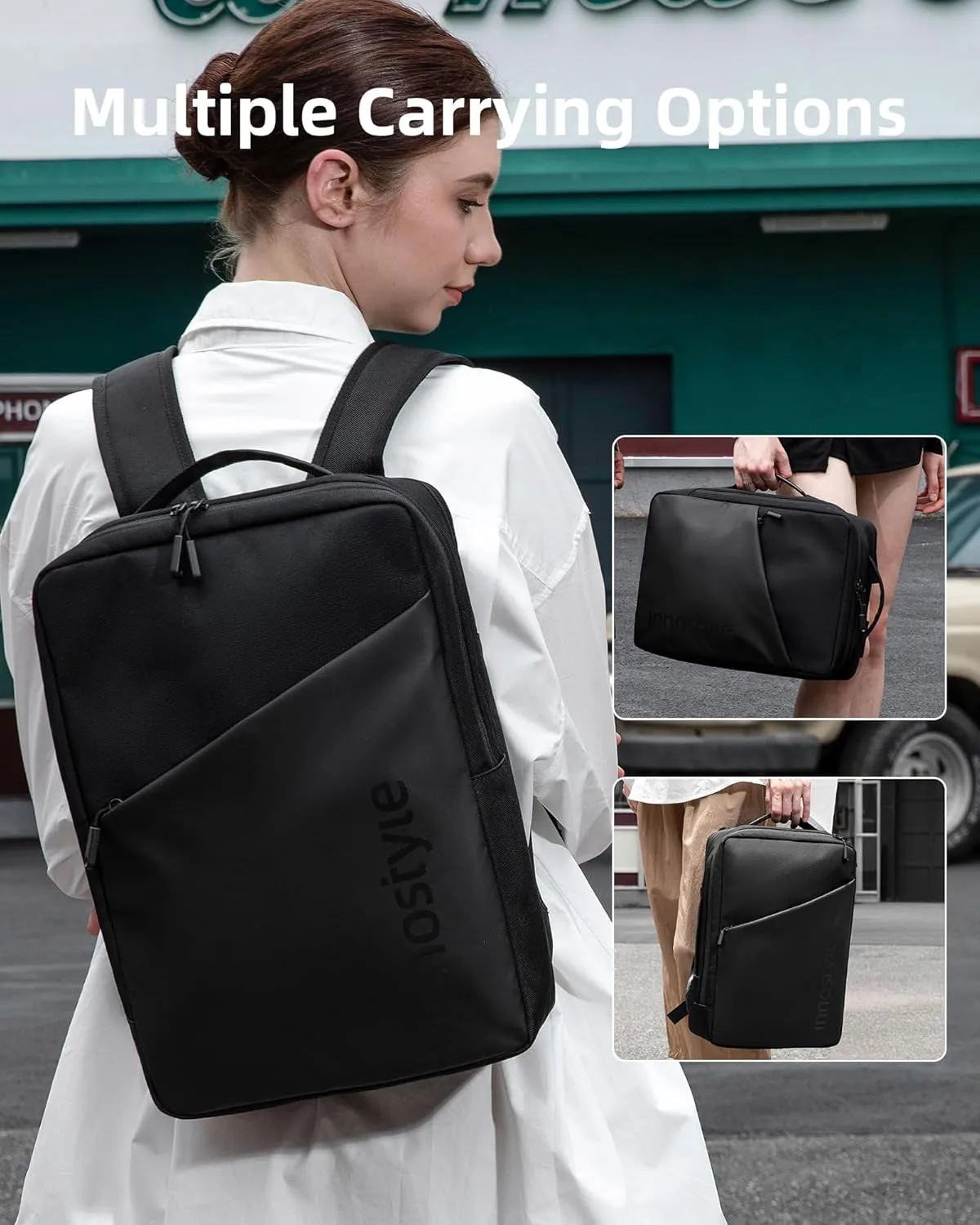 Laptop Backpack for Women Men with Compartments 16" Luggage Travel Backpack with Handle On Top Water Resistant Business Work Casual Daypack