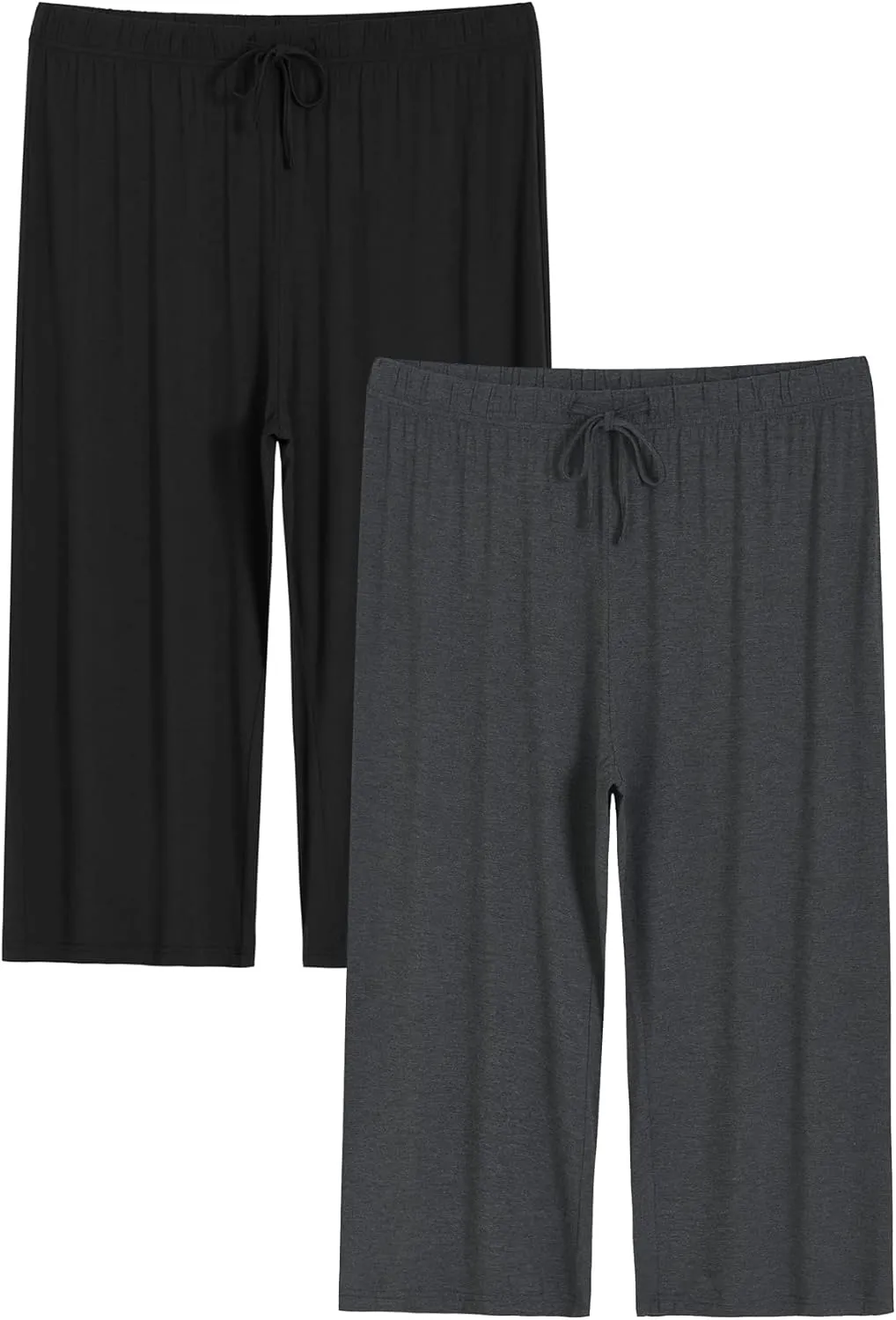 Latuza Women's Plus Size Capri Pajama Pants Comfy Wide Leg Lounge Capris