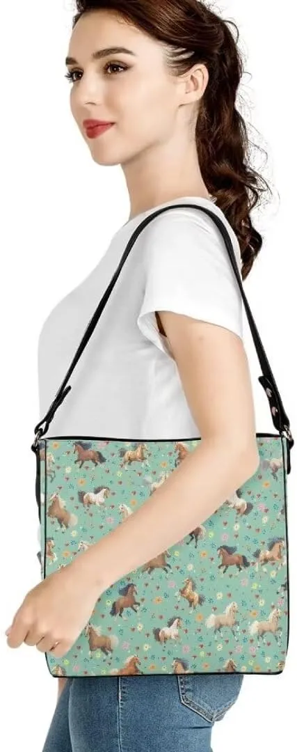 Leather Bucket Bag for Women Soft Tote Bag Crossbody Handbag Travel Shopping Business Work Casual Tote with Pockets
