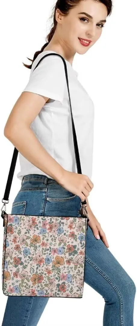 Leather Bucket Bag for Women Soft Tote Bag Crossbody Handbag Travel Shopping Business Work Casual Tote with Pockets