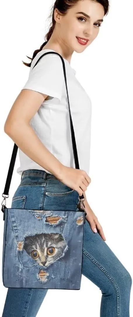 Leather Bucket Bag for Women Soft Tote Bag Crossbody Handbag Travel Shopping Business Work Casual Tote with Pockets
