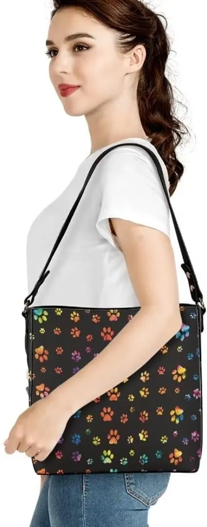 Leather Bucket Bag for Women Soft Tote Bag Crossbody Handbag Travel Shopping Business Work Casual Tote with Pockets