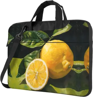 Lemon fruit Print Work Casual Office Laptop Shoulder Messenger Bag 13 inch 14 inch 15.6 inch