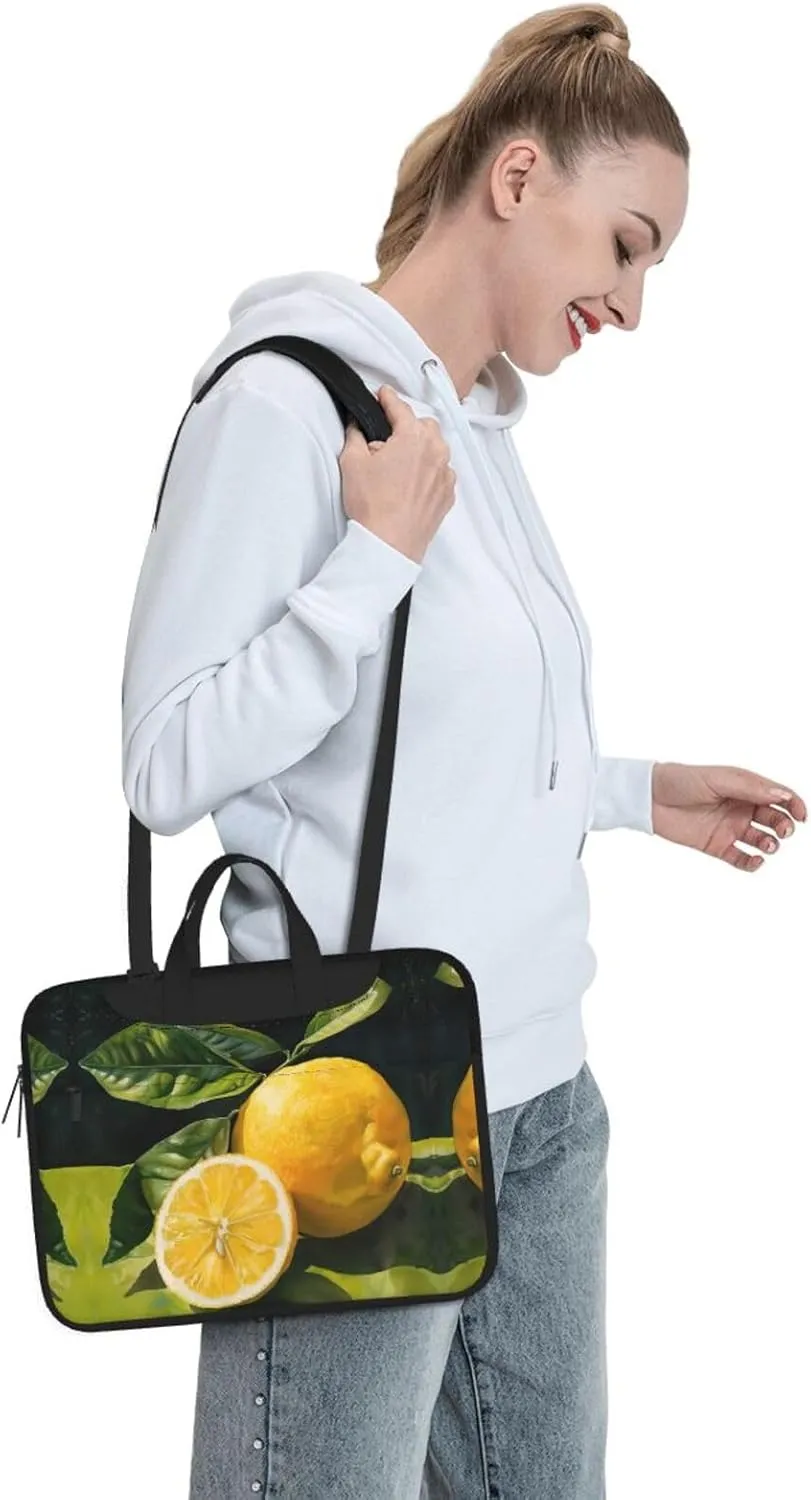 Lemon fruit Print Work Casual Office Laptop Shoulder Messenger Bag 13 inch 14 inch 15.6 inch