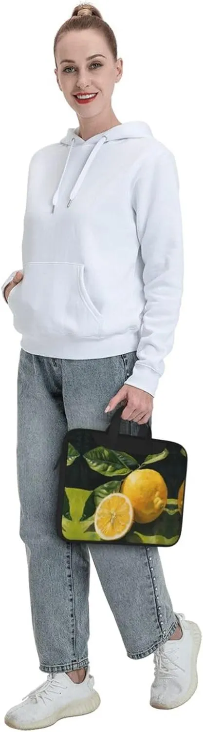 Lemon fruit Print Work Casual Office Laptop Shoulder Messenger Bag 13 inch 14 inch 15.6 inch