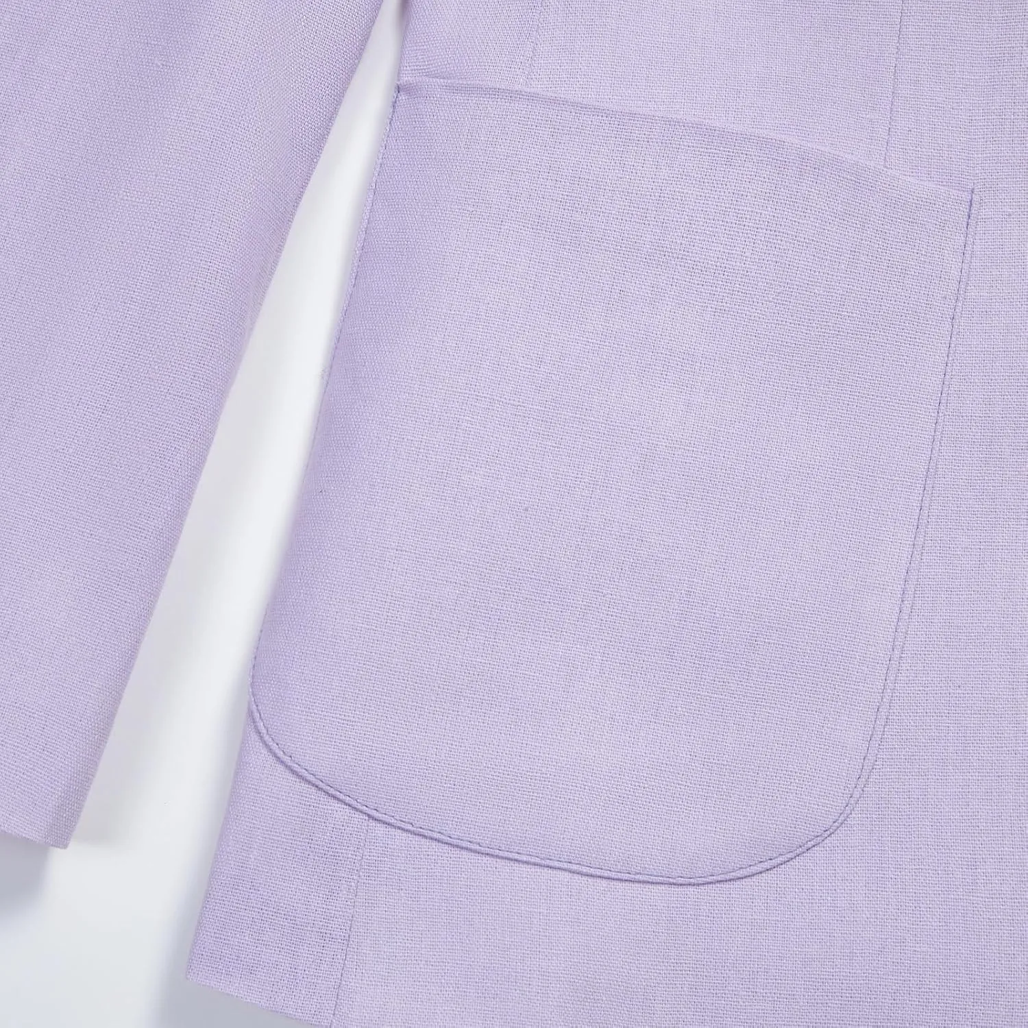 Linen Suit for Men 2 Pieces Slim Fit Casual Suits Groomsmen Tuxedos Wedding Party Blazer Pants Set