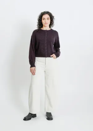 LOLA KNIT CARDI / MAHOGANY-INK KNIT