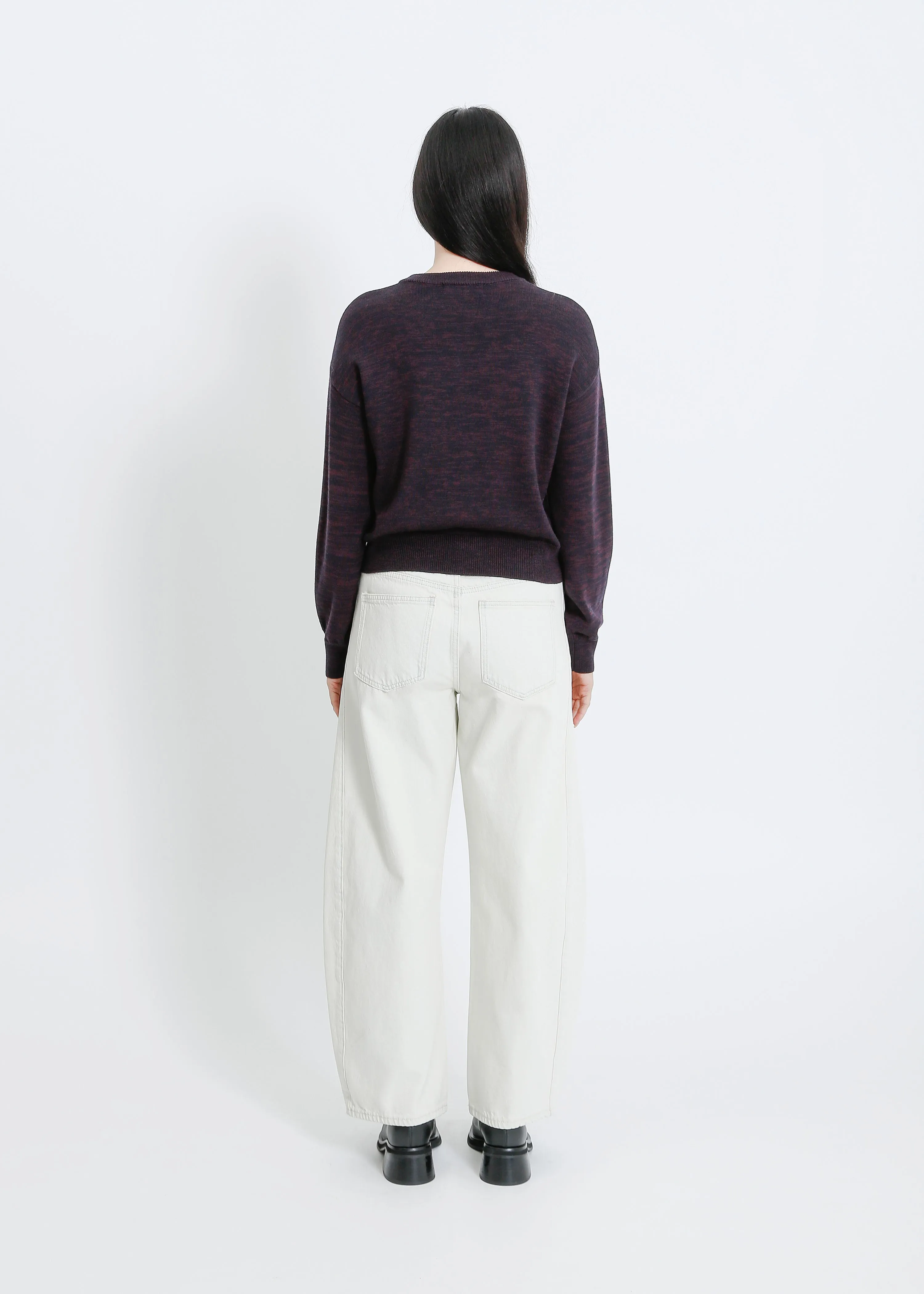 LOLA KNIT CARDI / MAHOGANY-INK KNIT