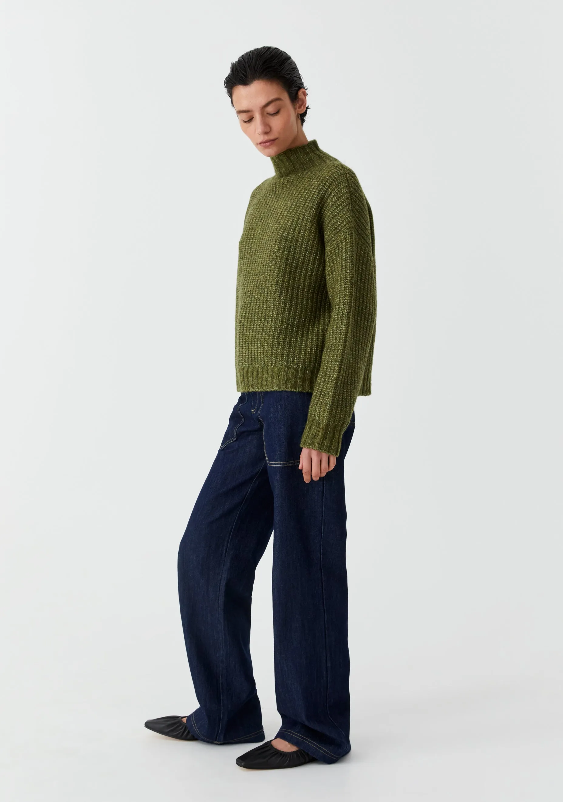 Lola Knit Pullover_Forest