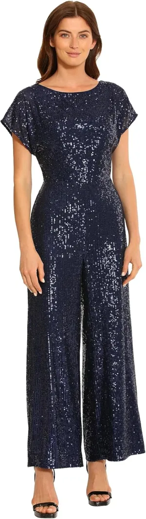 Maggy London womens Wide Neck Jumpsuit